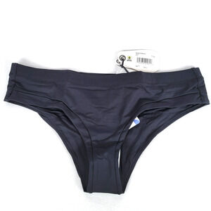 Prana Womens Upswell Swim Bikini Bottom Size Medium Black Performance Sports